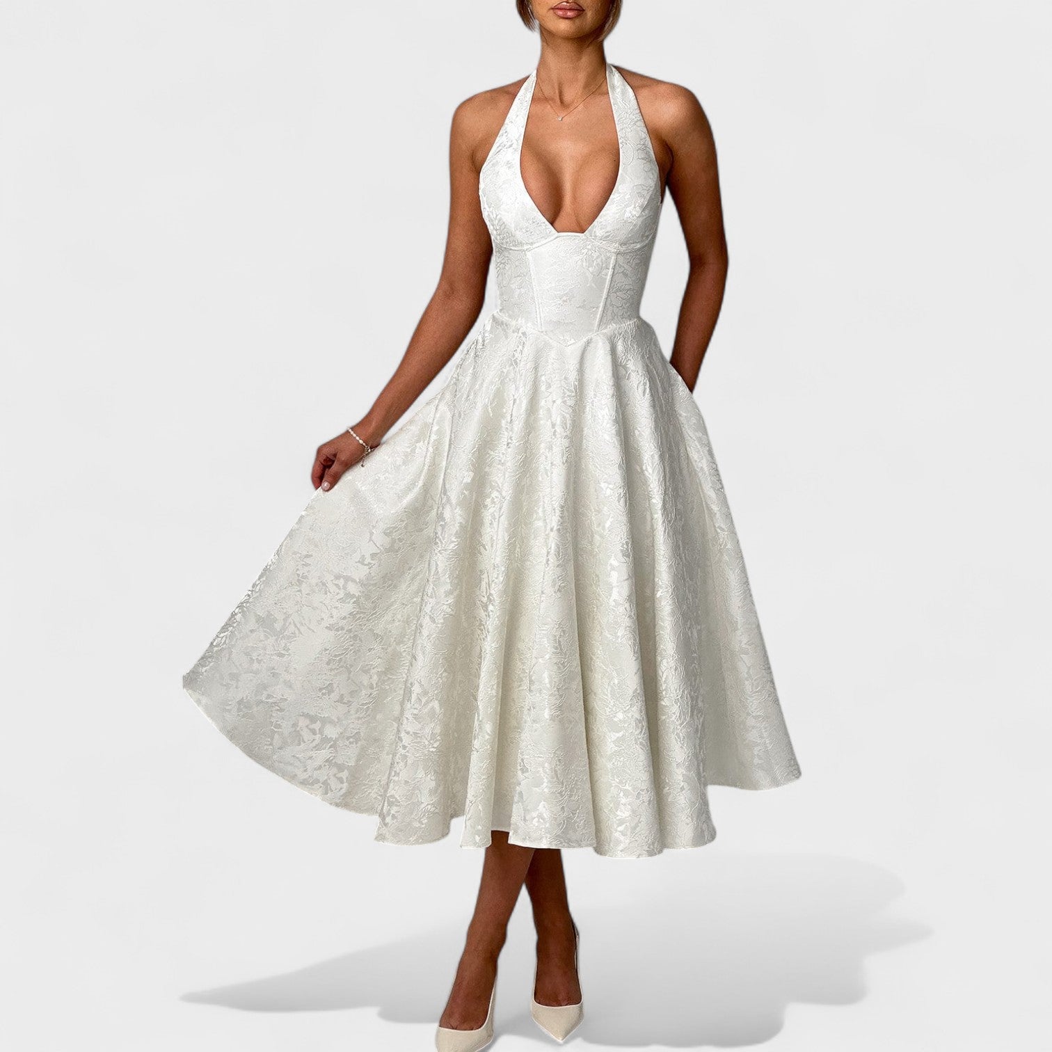 Audrey - Elegant Midi Dress