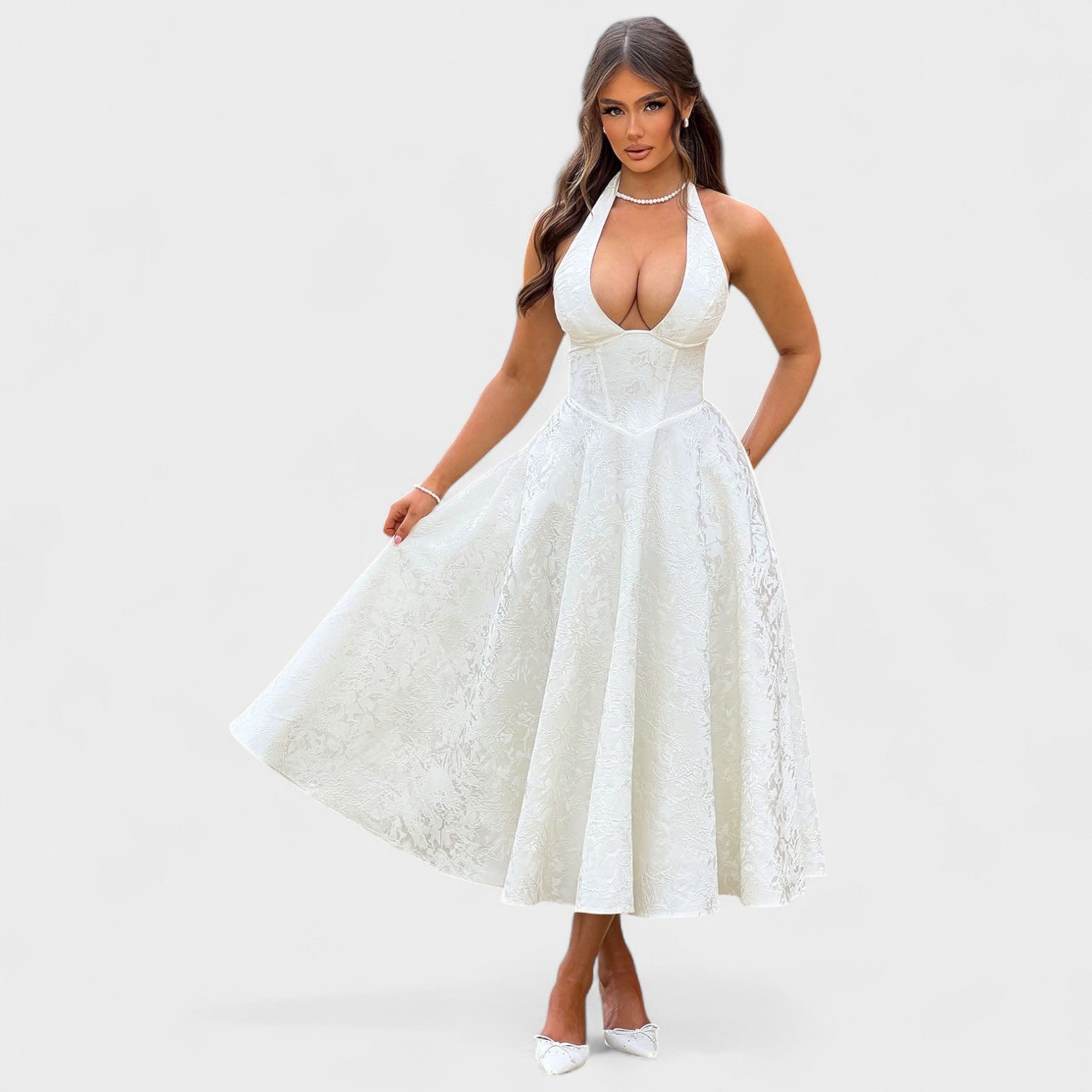 Audrey - Elegant Midi Dress