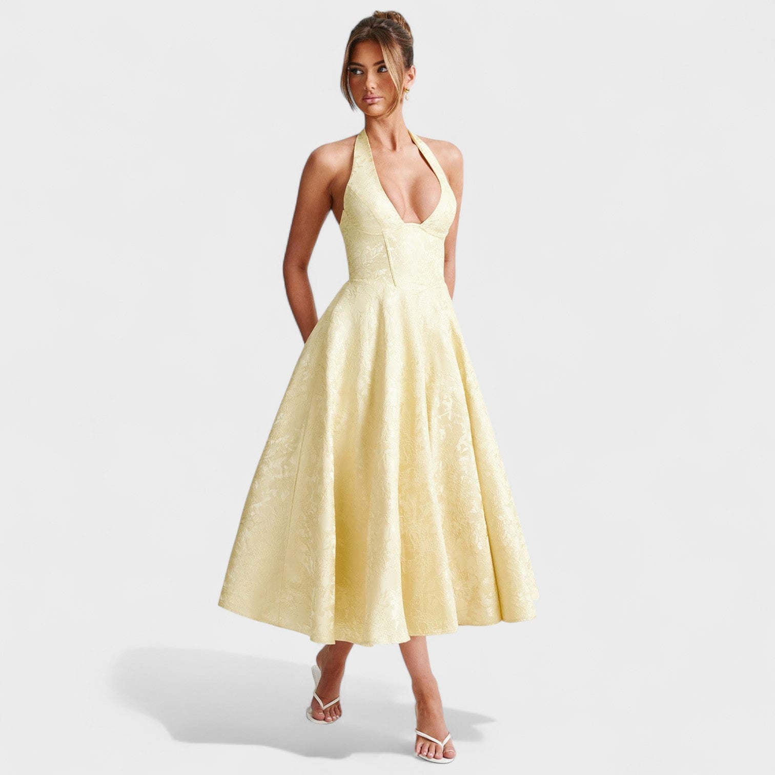 Audrey - Elegant Midi Dress