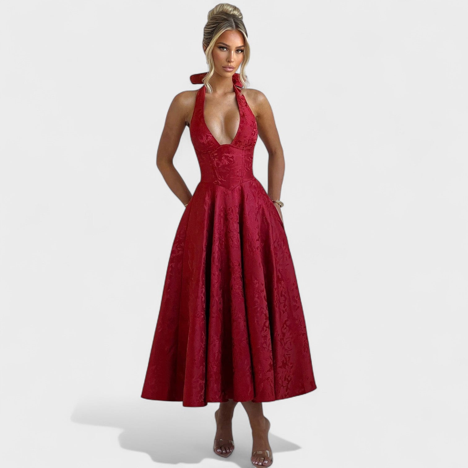 Audrey - Elegant Midi Dress