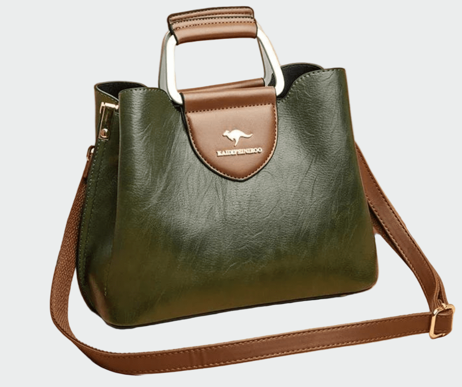 Harriet - Two-Tone Faux Leather Handbag