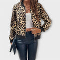 Karen - Elegant Leopard Print Jacket