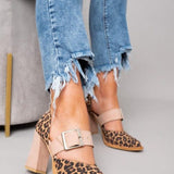 Barbara | Bold Leopard Print Block Heels