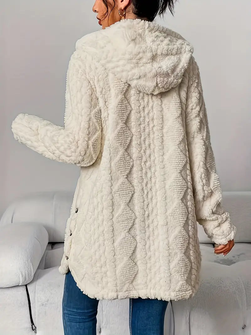 Irene - Fluffy Hooded Coat