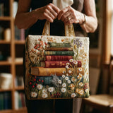 Flower - Hand-sewn bag with floral pattern