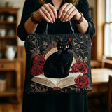Dianne - Padded Bag with Cat Pattern