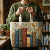 Kerry - Padded bag with book and flower pattern