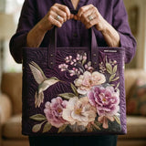 Colleen - Bag with Hummingbird and Orchid Pattern