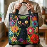 Nora - Padded bag with enchanted cat pattern