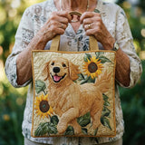 Gold Star - Padded Bag with Star Pattern