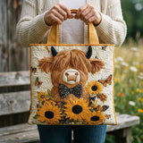 Highland - Padded bag with highland cow pattern