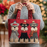 Pauline - Tote Bag with Three Schnauzer Designs