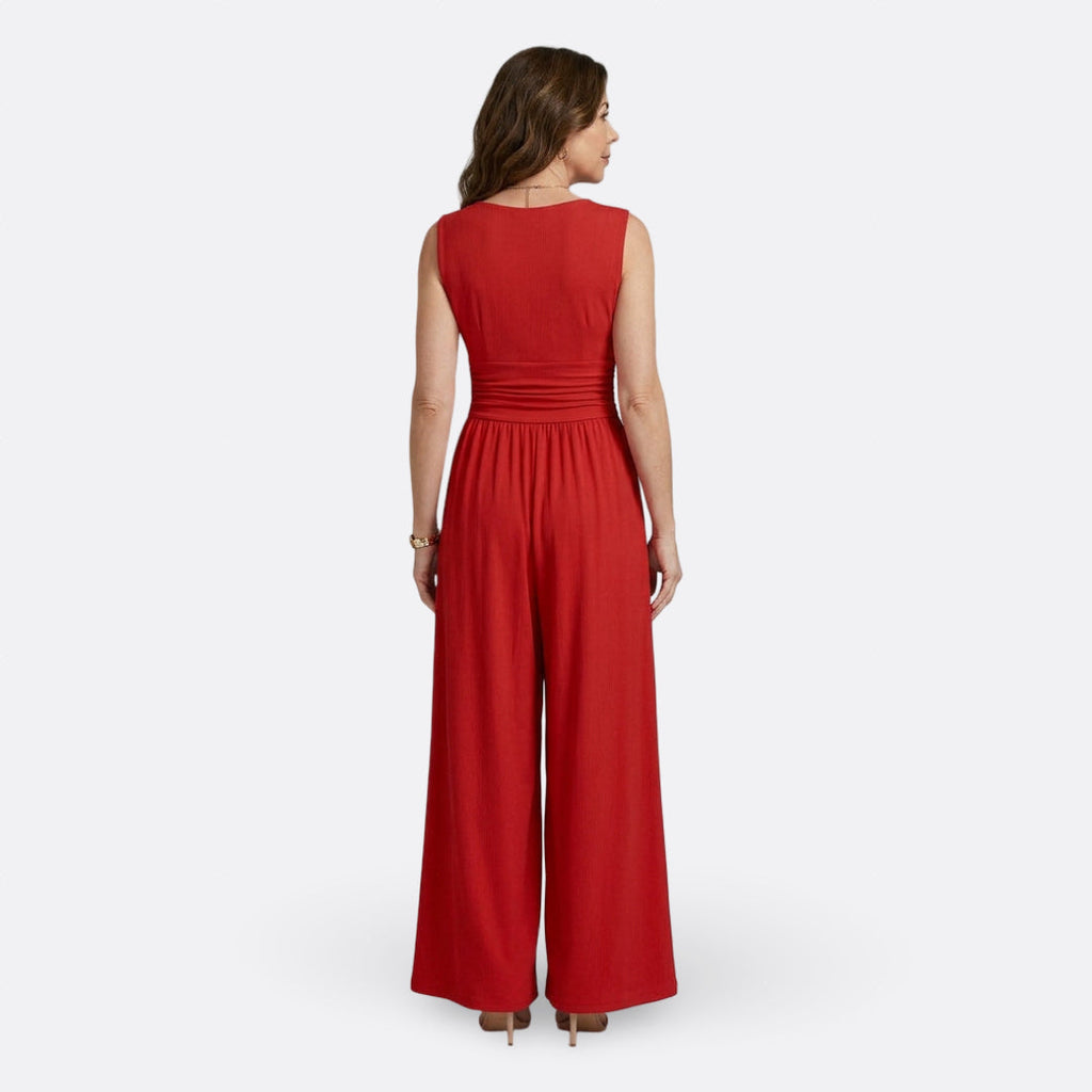 Aria - Sleeveless Wide-Leg Jumpsuit
