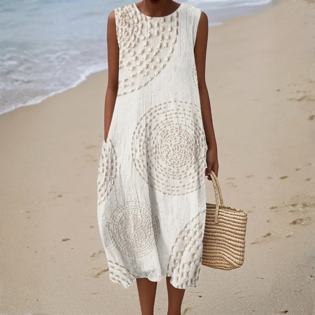 Grace - Textured Sleeveless Maxi Dress
