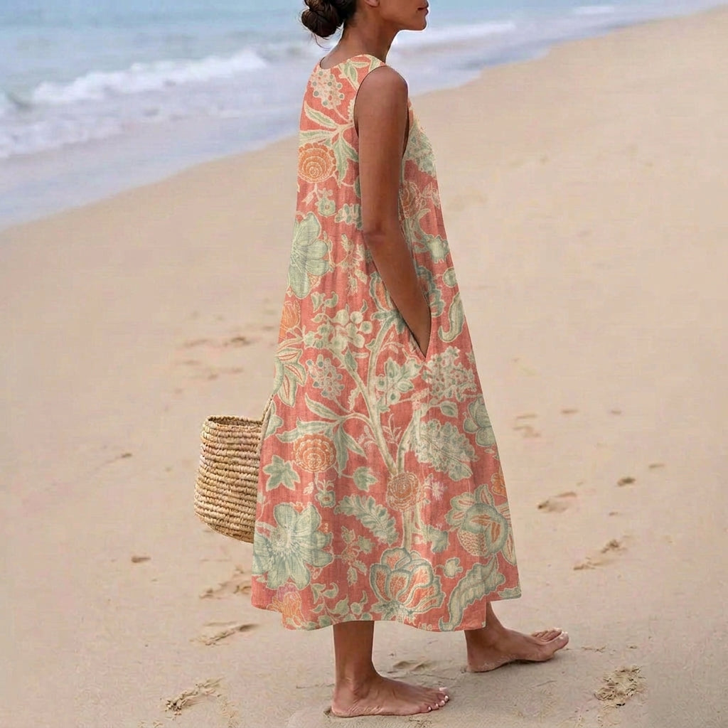Violet - Retro Floral Dress