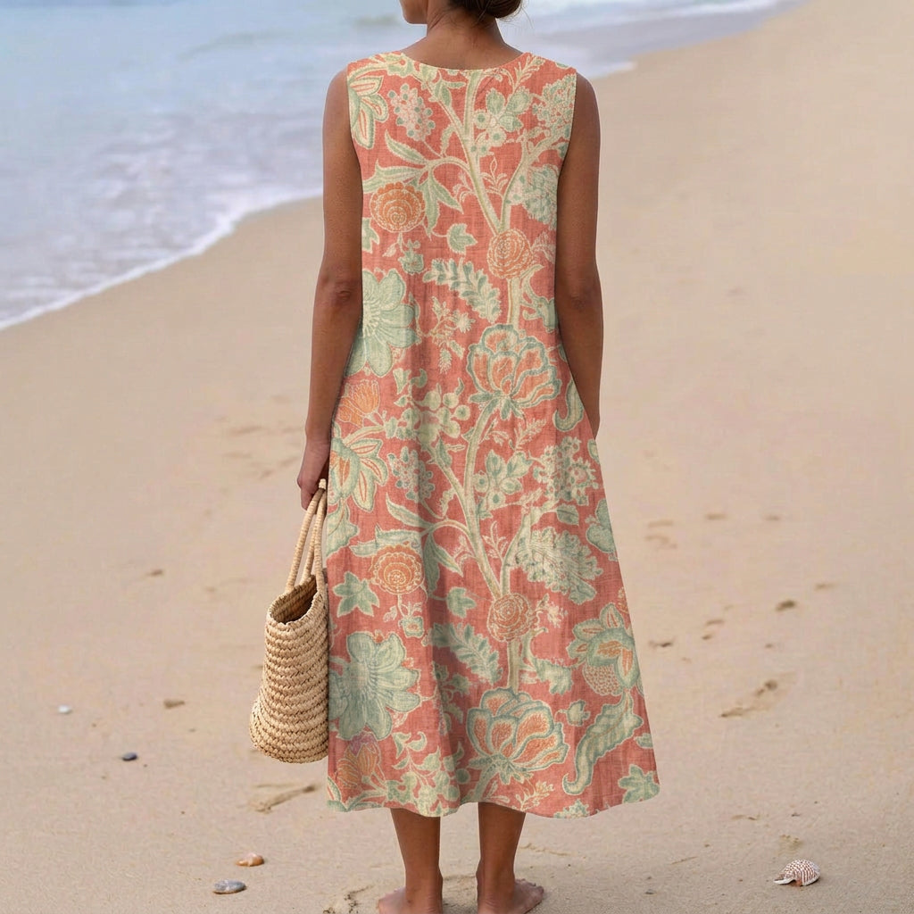 Violet - Retro Floral Dress