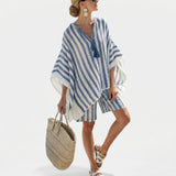 Sadie - Striped Blouse and Shorts Set
