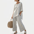 Clarisse - Asymmetrical Blouse Set