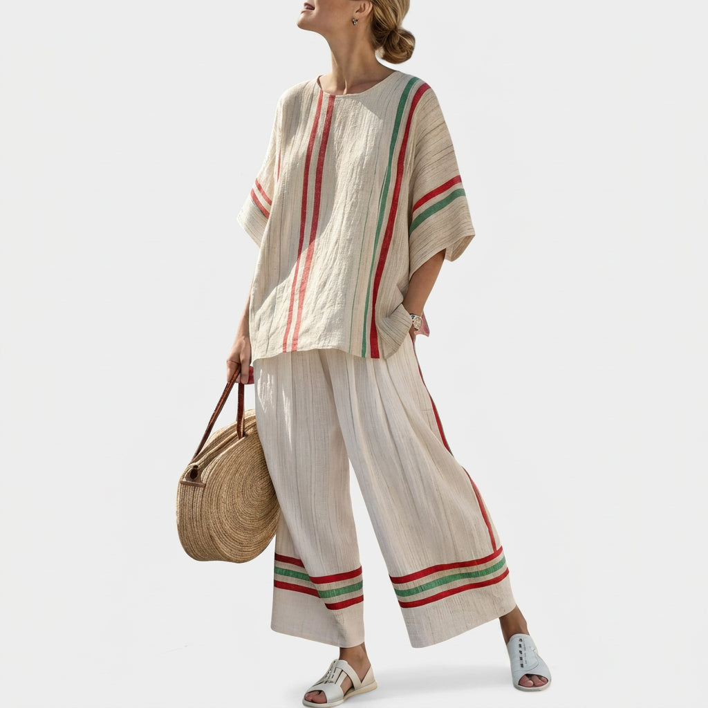 Beatriz - Mediterranean Striped Set