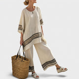 Noelle - Elegant Linen and Bamboo Set