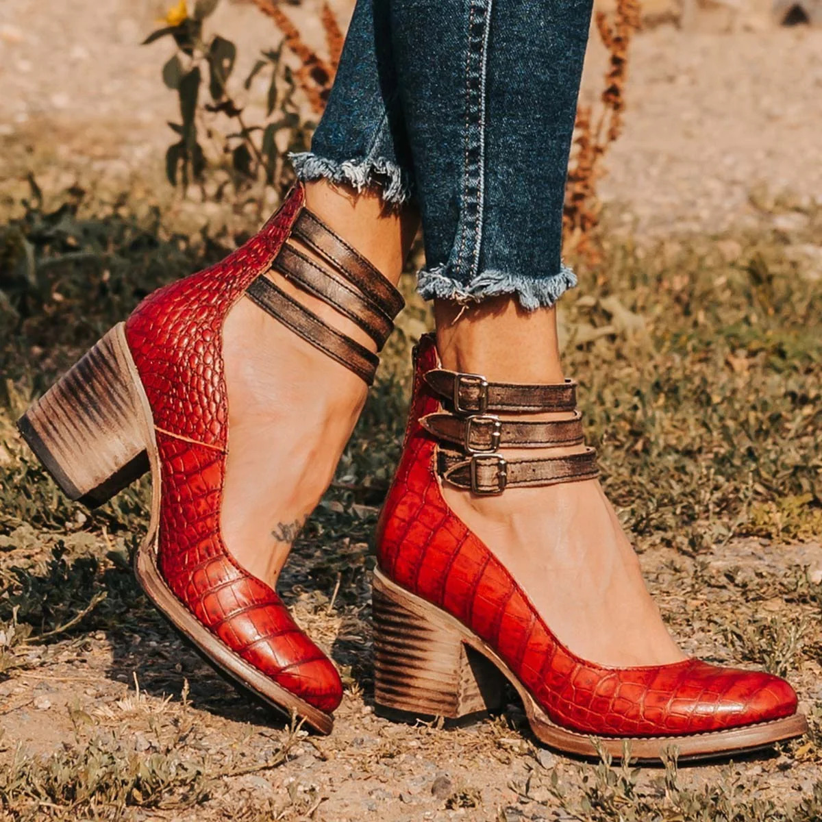 Chloe - Multi-Strap Platform High Heels