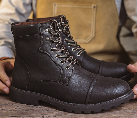 Ethan - Premium Faux Leather Boots