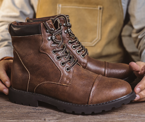 Ethan - Premium Faux Leather Boots