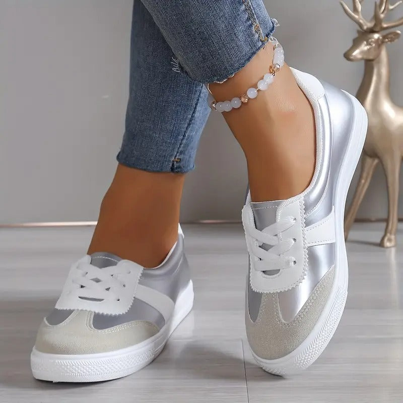 Daisy - Faux Leather Orthopaedic Sneakers