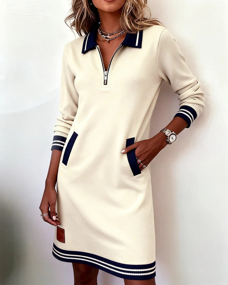 Catalina | Long Sleeve Cotton Dress