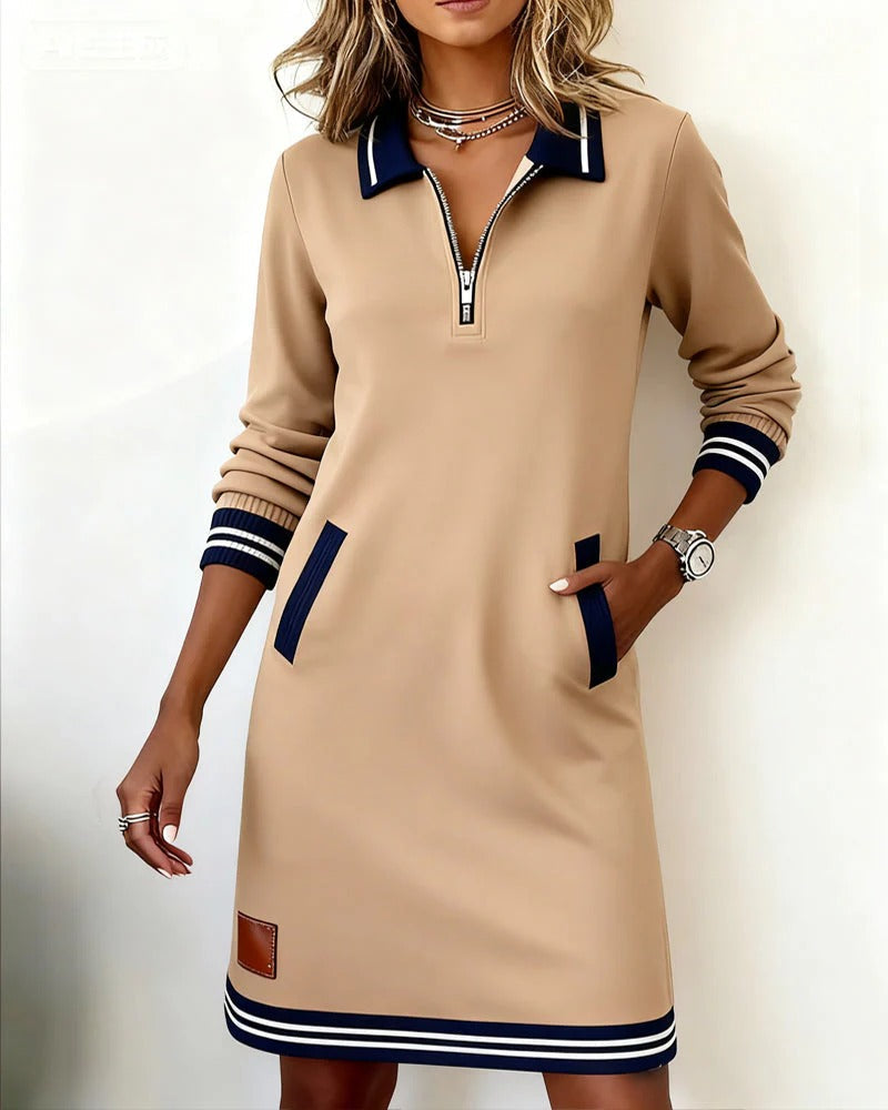 Catalina | Long Sleeve Cotton Dress