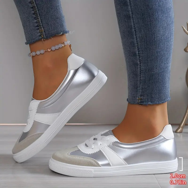 Daisy - Faux Leather Orthopaedic Sneakers