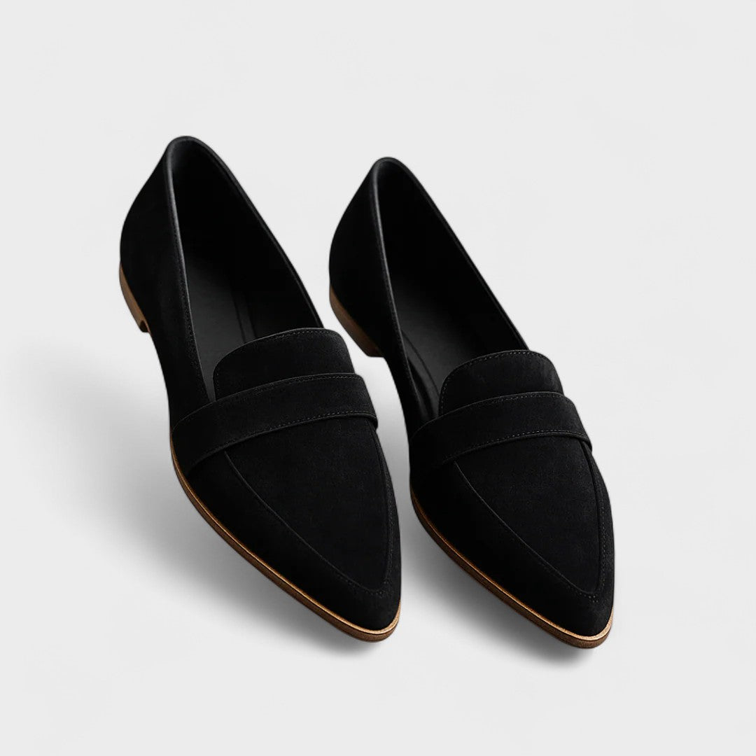 Harriet - Faux Leather Orthopaedic Loafers