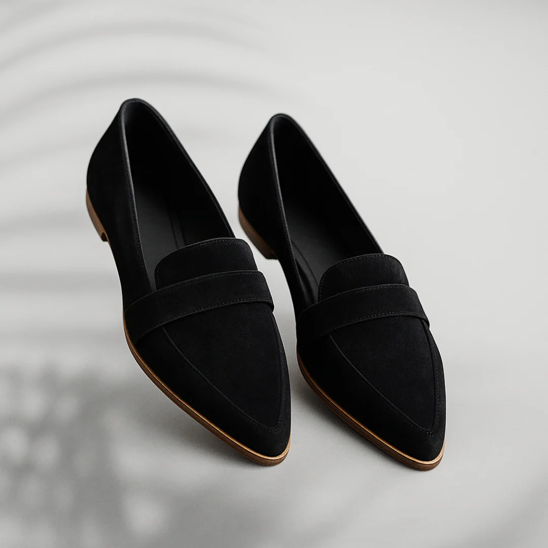 Harriet - Faux Leather Orthopaedic Loafers