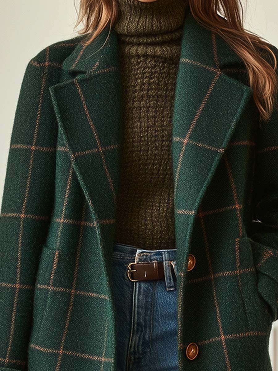 Gloria - Classic Plaid Coat