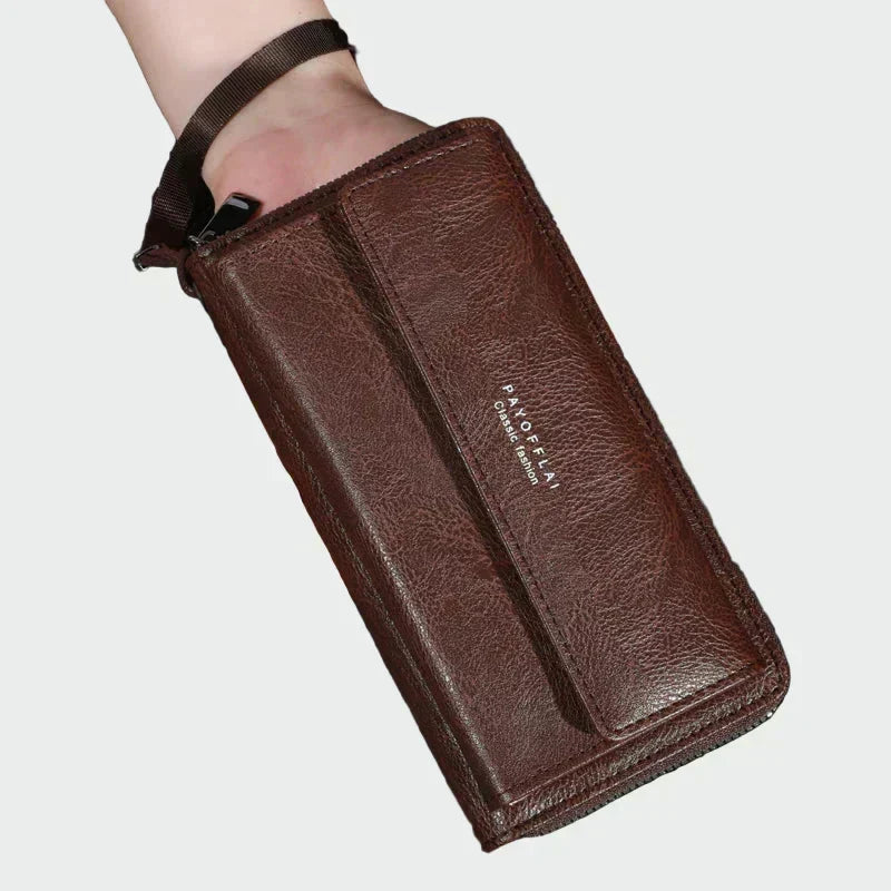 Claire - Faux Leather Wristlet Wallet