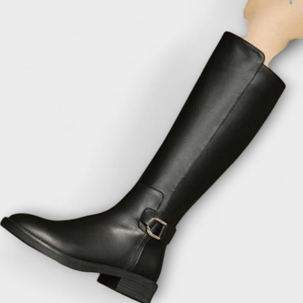 Grace - Women's Knee-High Faux Leather Boots