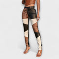 Georgia - Colour Pattern Slim Pants