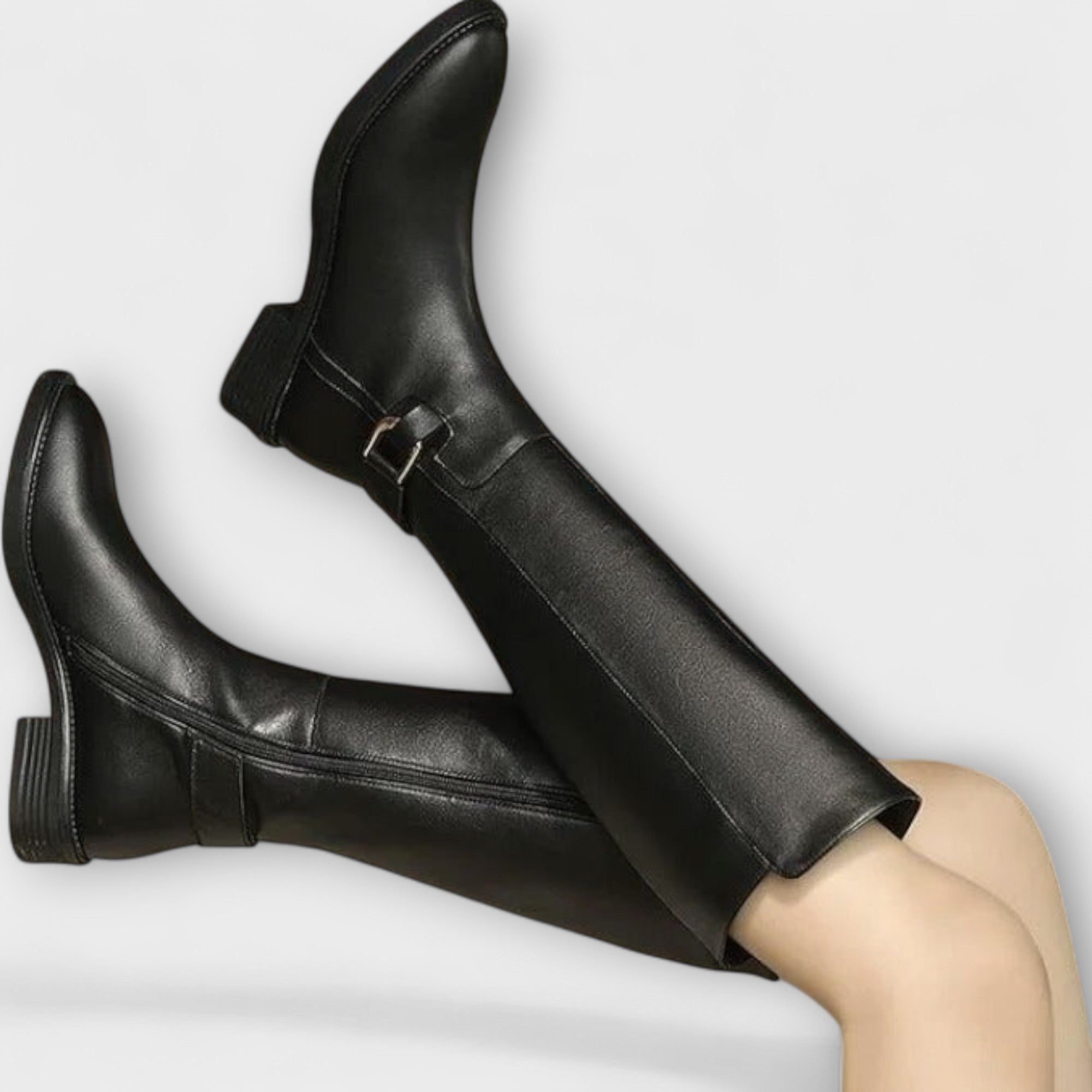 Grace - Women's Knee-High Faux Leather Boots