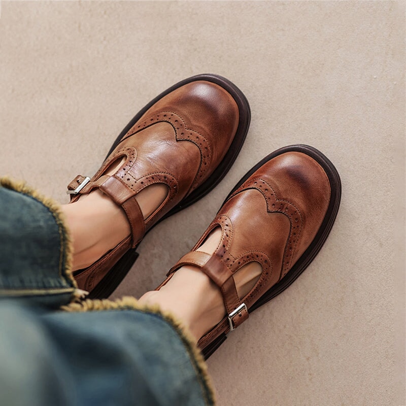 Sophie - Premium Faux Leather Mary Janes