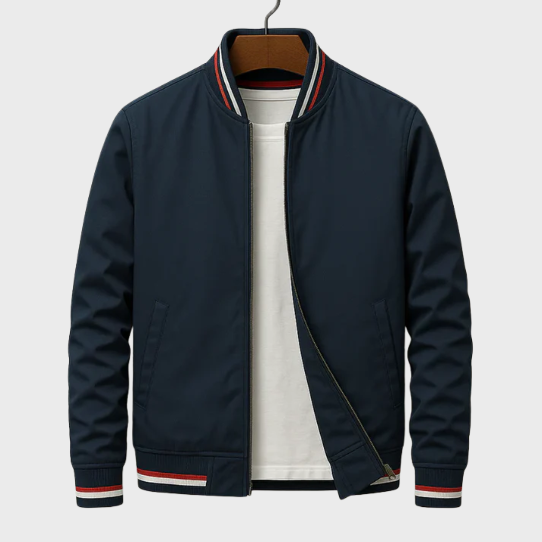Jack - Striped Bomber Jacket
