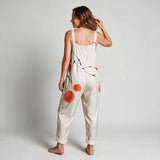Mila Relaxed Print Jumpsuit - back view