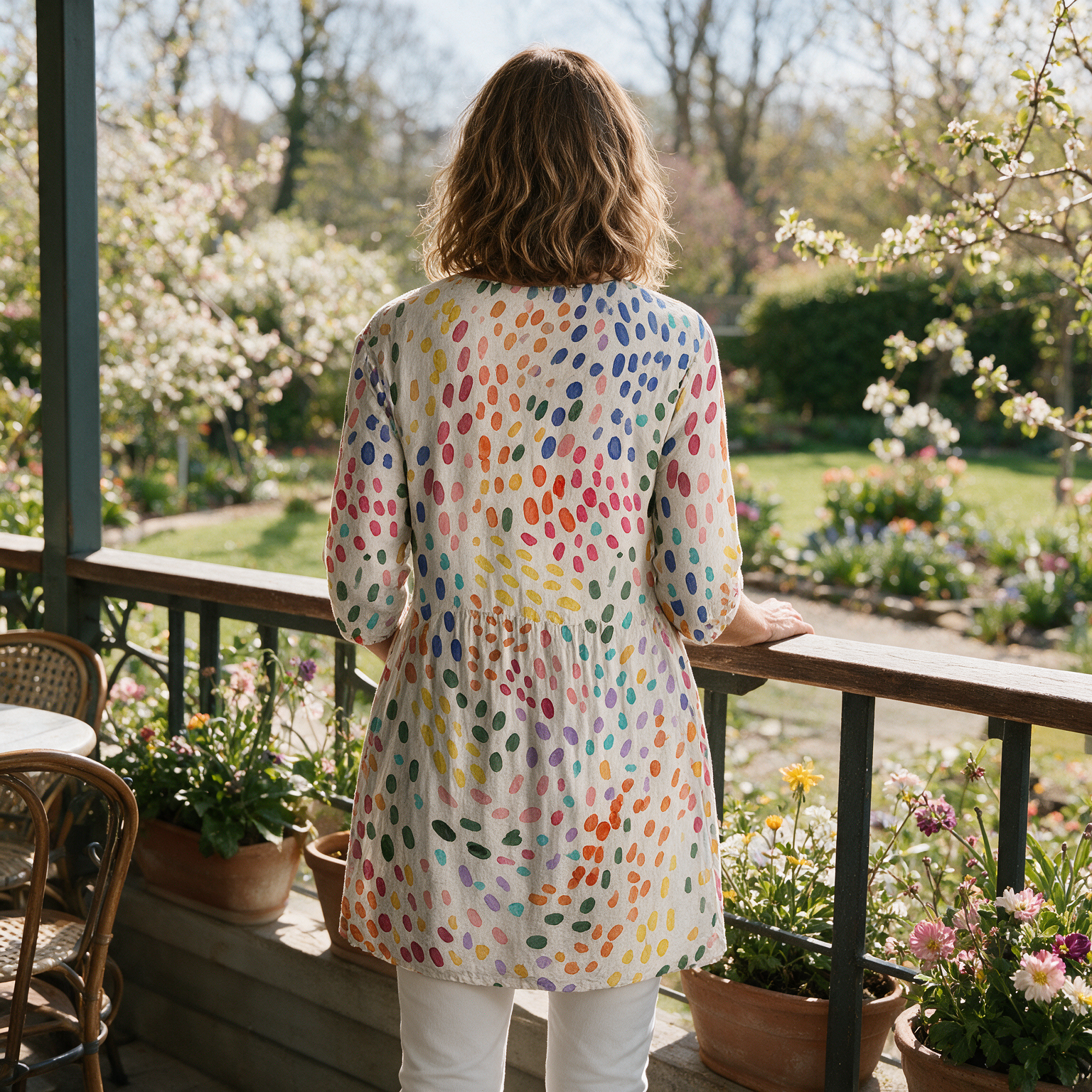 Everlee Long Blouse - back