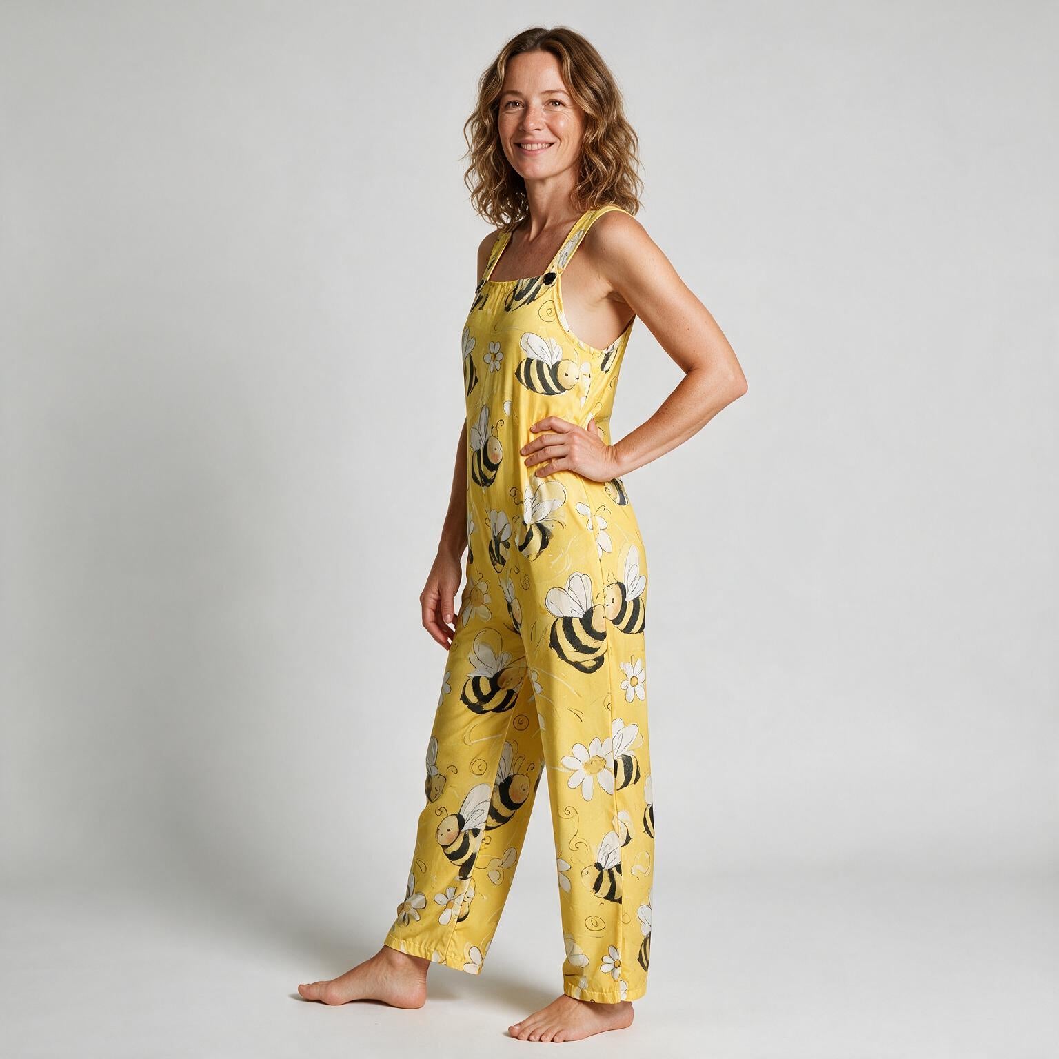 Lucy Soft Touch Printed Jumpsuit - side view