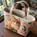 Lorraine quilted tote bag interior lining