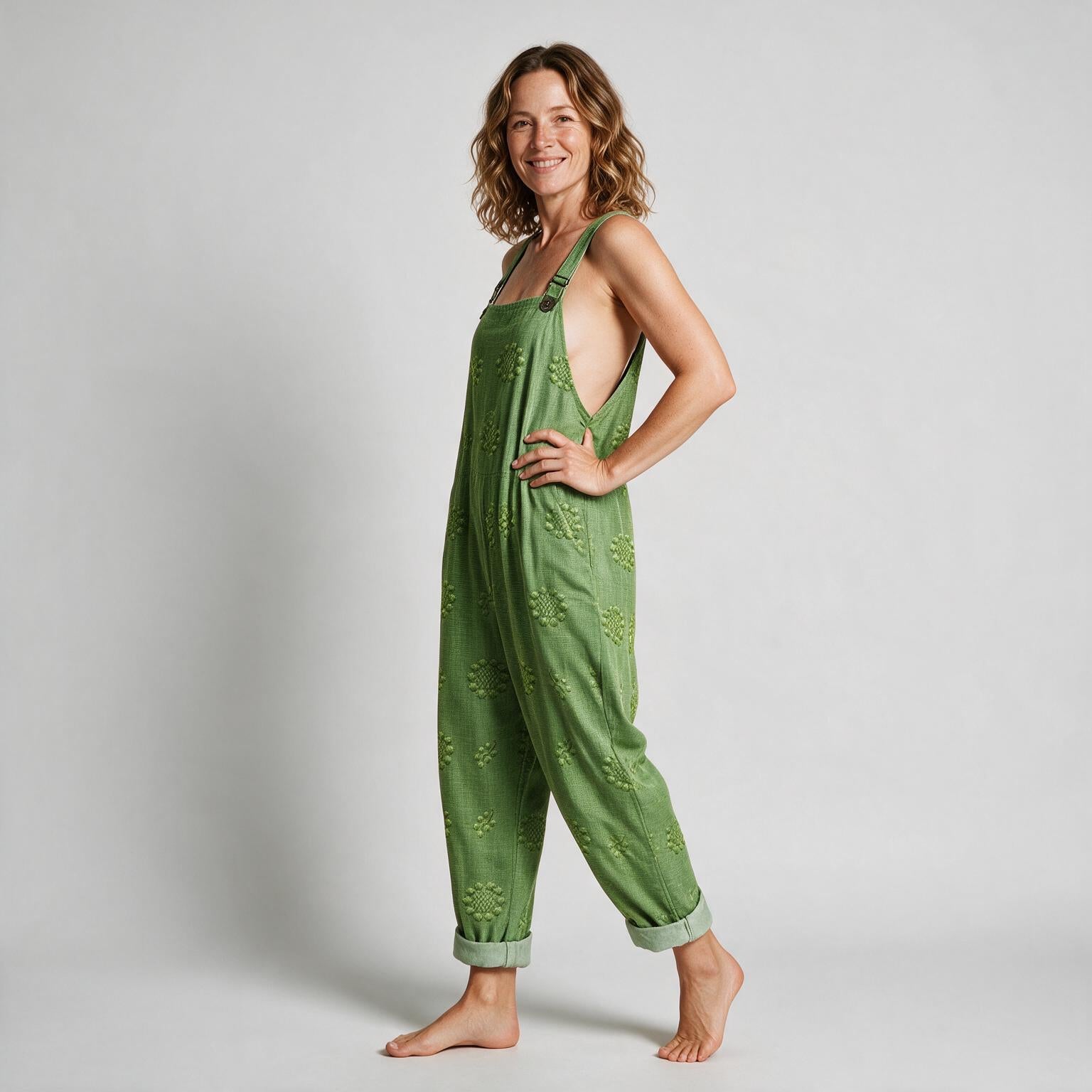 Willow Soft Printed Jumpsuit - side view
