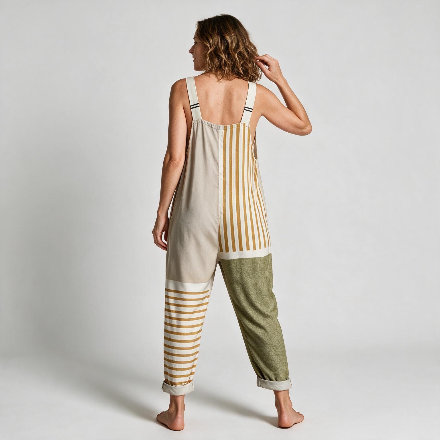 Ella Resort Printed Jumpsuit - back view