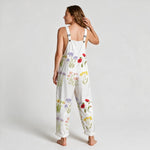 Audrey Daywear Printed Jumpsuit - back view