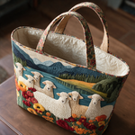 Merryn quilted tote bag interior lining