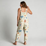 Abigail Tropical Print Jumpsuit - back view