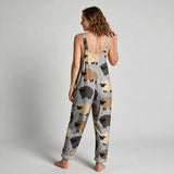 Evie Comfort Printed Jumpsuit - back view